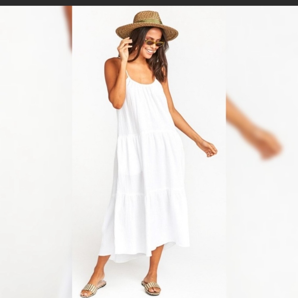 Show Me Your Mumu White Maxi Dress NWT
